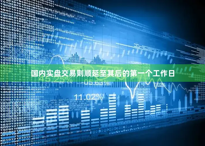 国内实盘交易则顺延至其后的第一个工作日